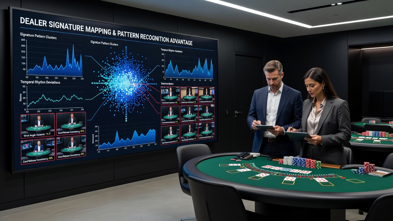 Close-up view of dealer hands placing cards on a felt blackjack table surface